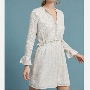 NWT Anthropologie Deby Debo Jaden Ruffle Dress Size Small Z266-10